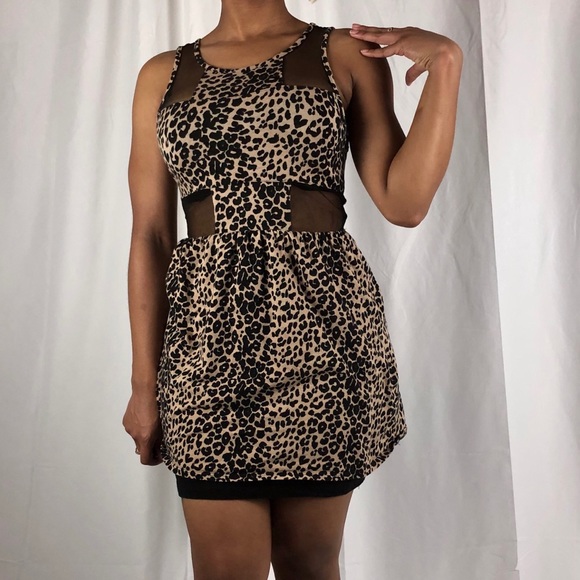 Cheetah print mini sundress - Picture 1 of 6